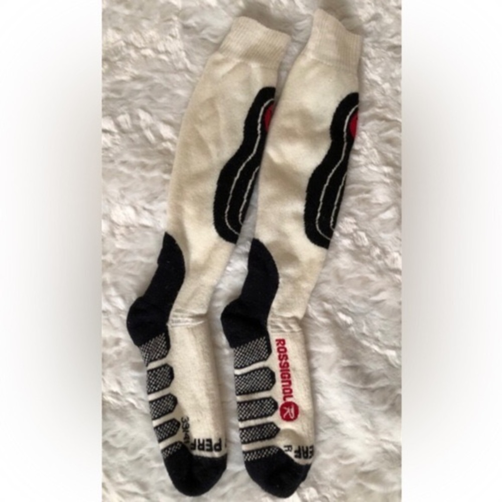 Rossignol W PERF 39141 Vintage Long Length Ski Stockings Small/Medium